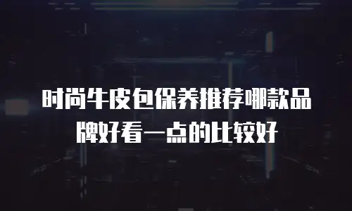 时尚牛皮包保养推荐哪款品牌好看一点的比较好
