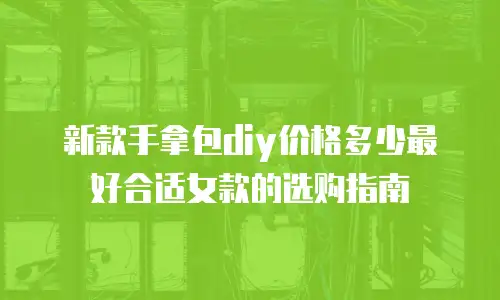 新款手拿包diy价格多少最好合适女款的选购指南