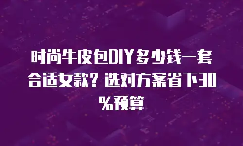 时尚牛皮包DIY多少钱一套合适女款？选对方案省下30%预算