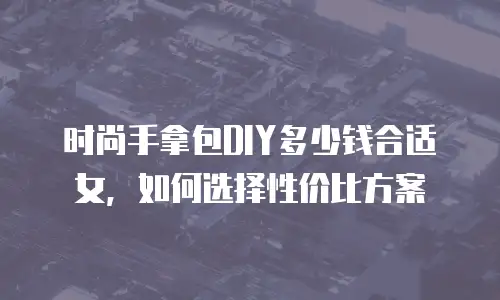 时尚手拿包DIY多少钱合适女，如何选择性价比方案