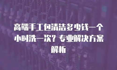高端手工包清洁多少钱一个小时洗一次？专业解决方案解析