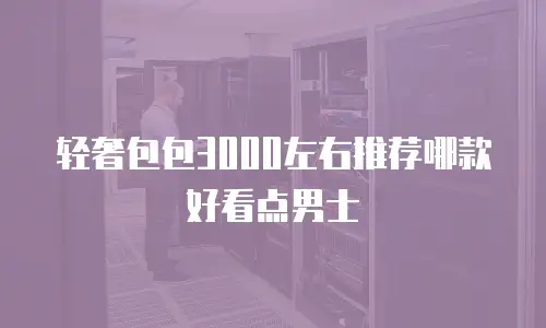 轻奢包包3000左右推荐哪款好看点男士