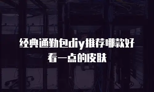 经典通勤包diy推荐哪款好看一点的皮肤