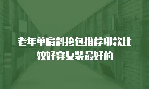 老年单肩斜挎包推荐哪款比较好穿女装最好的