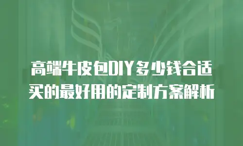 高端牛皮包DIY多少钱合适 买的最好用的定制方案解析