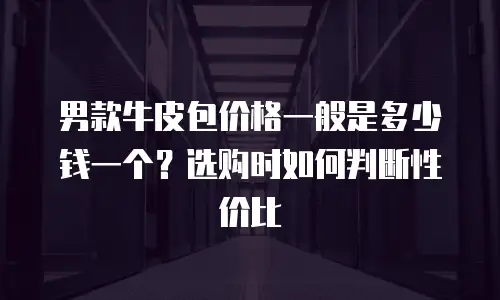 男款牛皮包价格一般是多少钱一个？选购时如何判断性价比
