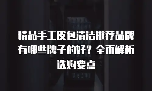 精品手工皮包清洁推荐品牌有哪些牌子的好？全面解析选购要点