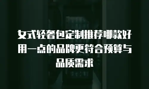女式轻奢包定制推荐哪款好用一点的品牌更符合预算与品质需求