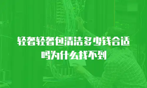 轻奢轻奢包清洁多少钱合适吗为什么找不到