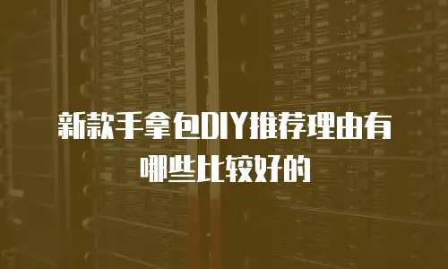 新款手拿包DIY推荐理由有哪些比较好的