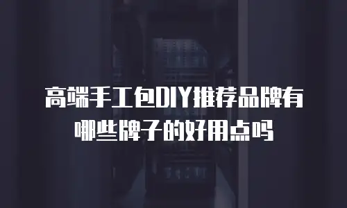 高端手工包DIY推荐品牌有哪些牌子的好用点吗