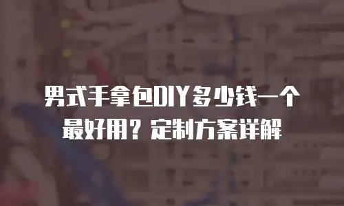 男式手拿包DIY多少钱一个最好用？定制方案详解