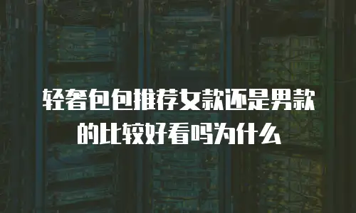轻奢包包推荐女款还是男款的比较好看吗为什么