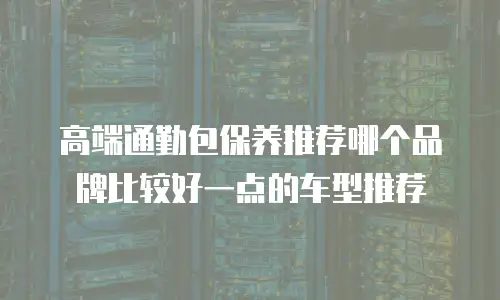 高端通勤包保养推荐哪个品牌比较好一点的车型推荐