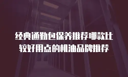 经典通勤包保养推荐哪款比较好用点的机油品牌推荐