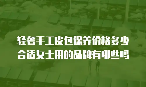 轻奢手工皮包保养价格多少合适女士用的品牌有哪些吗