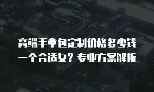 高端手拿包定制价格多少钱一个合适女？专业方案解析