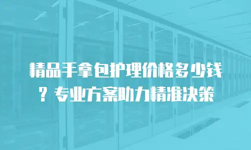 精品手拿包护理价格多少钱？专业方案助力精准决策