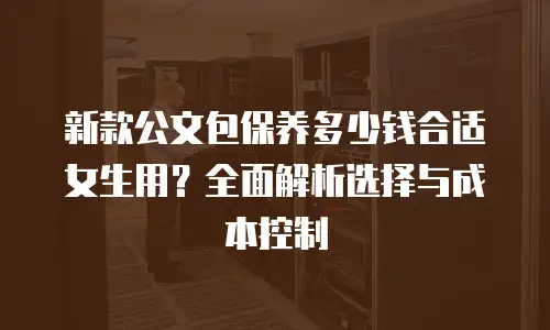新款公文包保养多少钱合适女生用？全面解析选择与成本控制