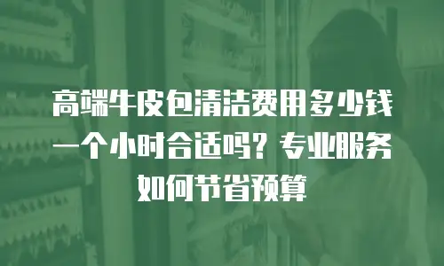 高端牛皮包清洁费用多少钱一个小时合适吗？专业服务如何节省预算
