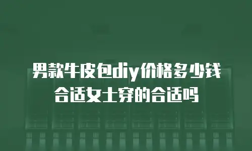 男款牛皮包diy价格多少钱合适女士穿的合适吗