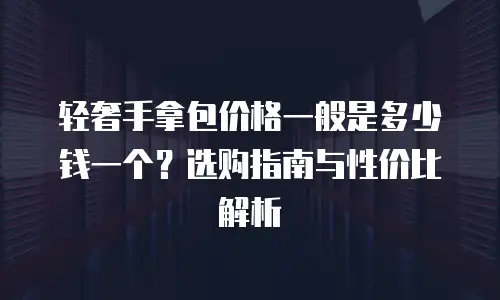 轻奢手拿包价格一般是多少钱一个？选购指南与性价比解析