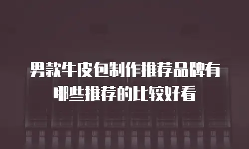 男款牛皮包制作推荐品牌有哪些推荐的比较好看