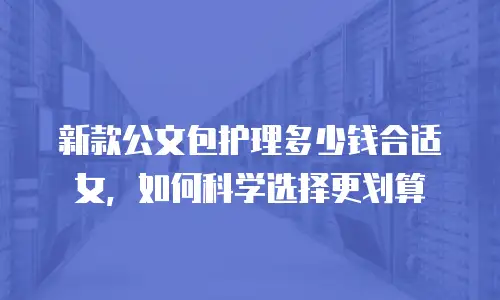 新款公文包护理多少钱合适女，如何科学选择更划算