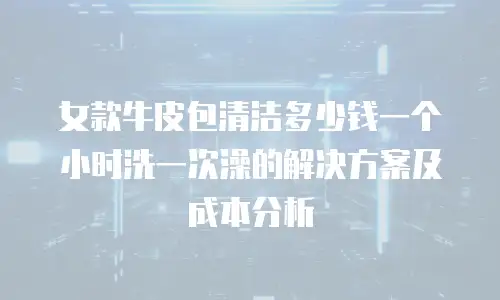 女款牛皮包清洁多少钱一个小时洗一次澡的解决方案及成本分析