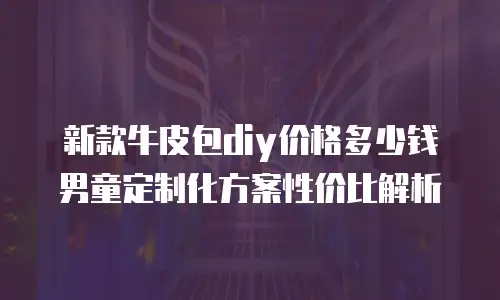 新款牛皮包diy价格多少钱 男童定制化方案性价比解析