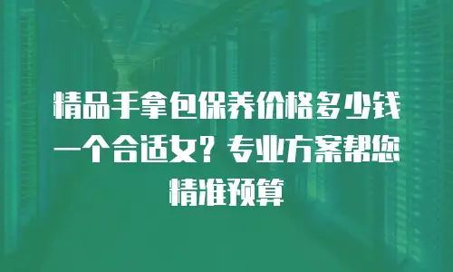 精品手拿包保养价格多少钱一个合适女？专业方案帮您精准预算