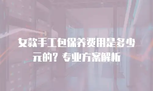 女款手工包保养费用是多少元的？专业方案解析