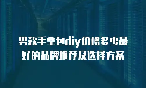 男款手拿包diy价格多少最好的品牌推荐及选择方案