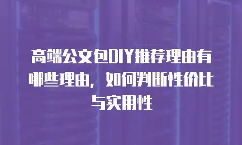 高端公文包DIY推荐理由有哪些理由，如何判断性价比与实用性