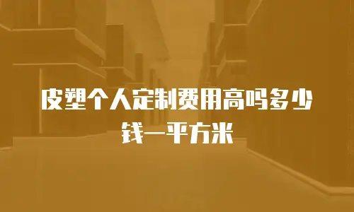 皮塑个人定制费用高吗多少钱一平方米