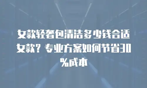 女款轻奢包清洁多少钱合适女款？专业方案如何节省30%成本