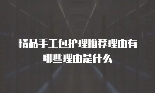 精品手工包护理推荐理由有哪些理由是什么