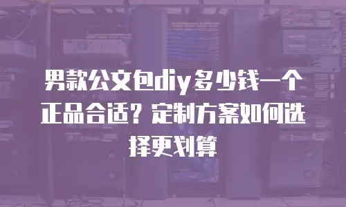 男款公文包diy多少钱一个正品合适？定制方案如何选择更划算