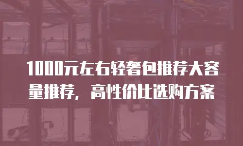 1000元左右轻奢包推荐大容量推荐，高性价比选购方案