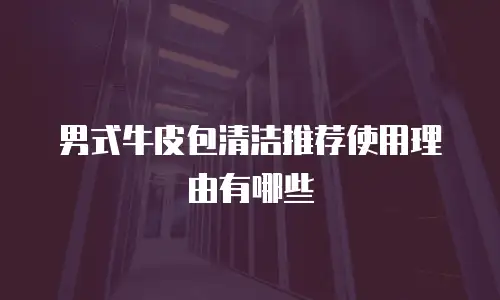 男式牛皮包清洁推荐使用理由有哪些