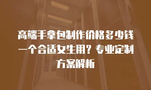 高端手拿包制作价格多少钱一个合适女生用？专业定制方案解析