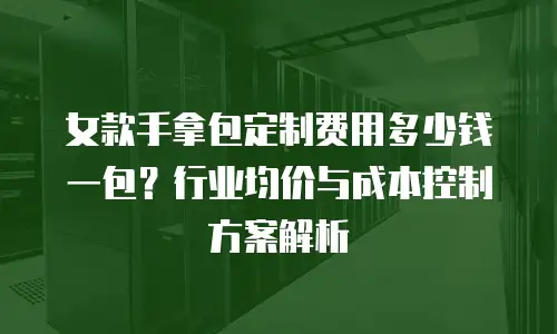 女款手拿包定制费用多少钱一包？行业均价与成本控制方案解析