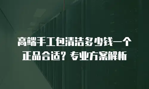 高端手工包清洁多少钱一个正品合适？专业方案解析