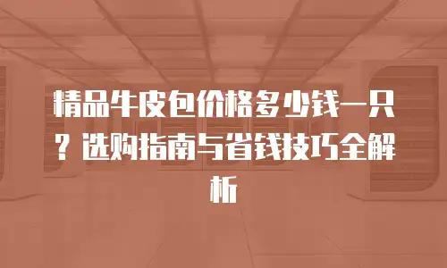 精品牛皮包价格多少钱一只？选购指南与省钱技巧全解析