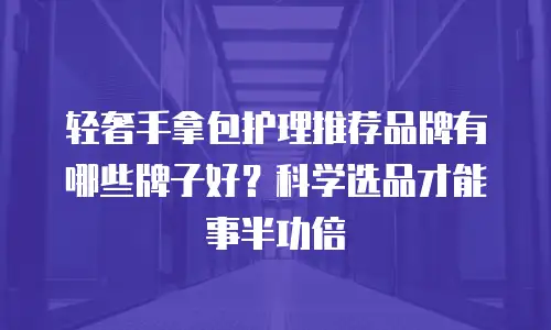 轻奢手拿包护理推荐品牌有哪些牌子好？科学选品才能事半功倍