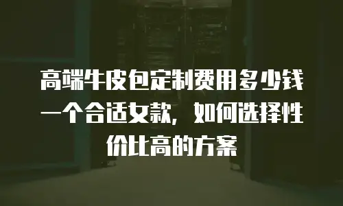 高端牛皮包定制费用多少钱一个合适女款，如何选择性价比高的方案