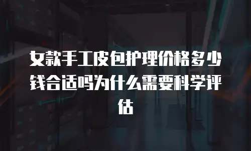 女款手工皮包护理价格多少钱合适吗为什么需要科学评估