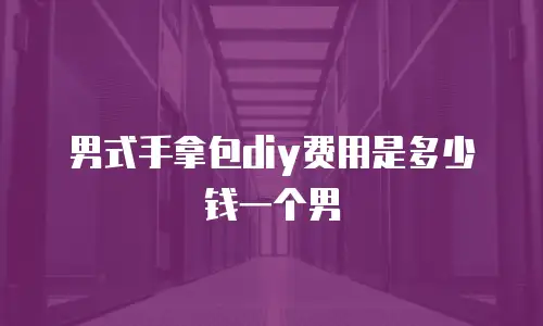 男式手拿包diy费用是多少钱一个男