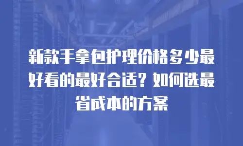 新款手拿包护理价格多少最好看的最好合适？如何选最省成本的方案