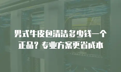 男式牛皮包清洁多少钱一个正品？专业方案更省成本